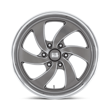 US Mag 1PC | U133 DESPERADO | 20.0x9.50 | 6X139.7 | 1 | ANTHRACITE MILLED DIAM-CUT LIP