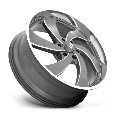 US Mag 1PC | U133 DESPERADO | 24.0x9.00 | 6X139.7 | 25 | ANTHRACITE MILLED DIAM-CUT LIP