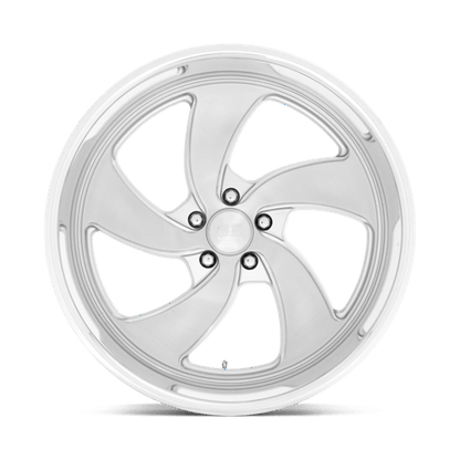 US Mag 1PC | U134 DESPERADO | 22.0x10.50 | 5X127 | 1 | SILVER BRUSH FACE MILL DC-LIP