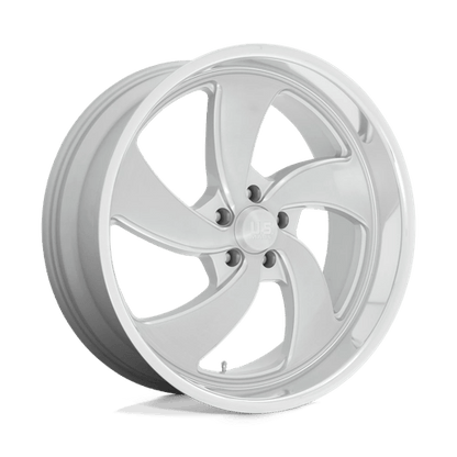 US Mag 1PC | U134 DESPERADO | 22.0x10.50 | 5X127 | 1 | SILVER BRUSH FACE MILL DC-LIP