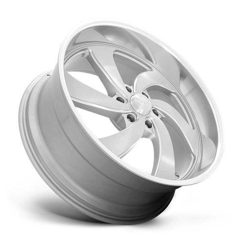 US Mag 1PC | U134 DESPERADO | 24.0x10.00 | 6X135 | 25 | SILVER BRUSH FACE MILL DC-LIP