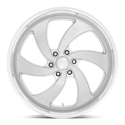 US Mag 1PC | U134 DESPERADO | 24.0x10.00 | 6X135 | 25 | SILVER BRUSH FACE MILL DC-LIP