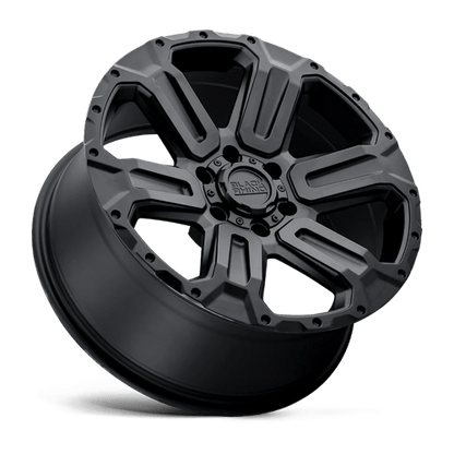 Black Rhino Hard Alloys | WANAKA | 17.0x8.50 | 6X139.7 | 12 | MATTE BLACK