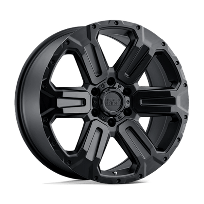 Black Rhino Hard Alloys | WANAKA | 17.0x8.50 | 6X139.7 | 12 | MATTE BLACK
