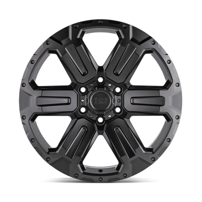 Black Rhino Hard Alloys | WANAKA | 17.0x8.50 | 6X139.7 | 12 | M-GUNMETAL W/ BRUSHED FACE