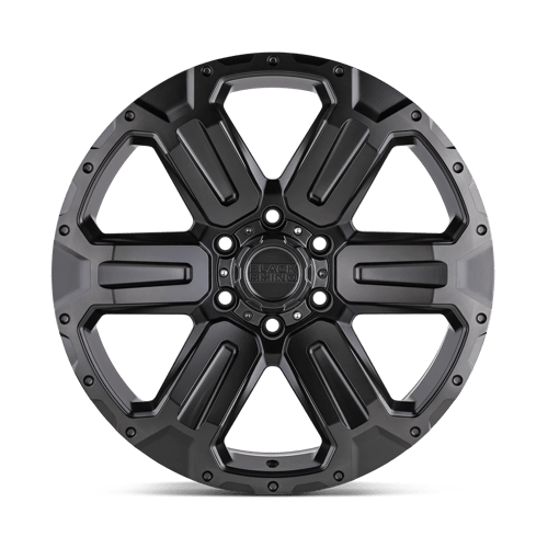 Black Rhino Hard Alloys | WANAKA | 18.0x9.00 | 6X139.7 | 12 | M-GUNMETAL W/ BRUSHED FACE