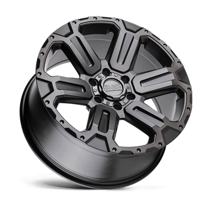 Black Rhino Hard Alloys | WANAKA | 17.0x8.50 | 6X139.7 | 12 | M-GUNMETAL W/ BRUSHED FACE