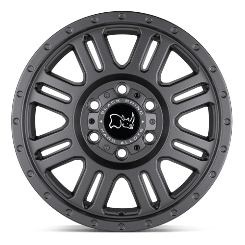 Black Rhino Hard Alloys | YELLOWSTONE | 16.0x8.00 | 5X160 | 45 | MATTE GUNMETAL